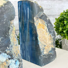 Blue Dyed Brazilian Agate Stone Bookends, 10.4 lbs & 6.7" tall #5151BL-037 - Brazil GemsBrazil GemsBlue Dyed Brazilian Agate Stone Bookends, 10.4 lbs & 6.7" tall #5151BL-037Bookends5151BL-037