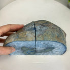Blue Dyed Brazilian Agate Stone Bookends, 9.4 lbs & 5.5" tall #5151BL-039 - Brazil GemsBrazil GemsBlue Dyed Brazilian Agate Stone Bookends, 9.4 lbs & 5.5" tall #5151BL-039Bookends5151BL-039