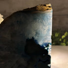 Blue Dyed Brazilian Agate Stone Bookends, 9.4 lbs & 5.5" tall #5151BL-039 - Brazil GemsBrazil GemsBlue Dyed Brazilian Agate Stone Bookends, 9.4 lbs & 5.5" tall #5151BL-039Bookends5151BL-039