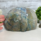 Blue Dyed Brazilian Agate Stone Bookends, 9.4 lbs & 5.5" tall #5151BL-039 - Brazil GemsBrazil GemsBlue Dyed Brazilian Agate Stone Bookends, 9.4 lbs & 5.5" tall #5151BL-039Bookends5151BL-039