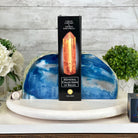 Blue Dyed Brazilian Agate Stone Bookends, 9.7 lbs & 5" tall #5151BL-041 - Brazil GemsBrazil GemsBlue Dyed Brazilian Agate Stone Bookends, 9.7 lbs & 5" tall #5151BL-041Bookends5151BL-041