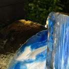 Blue Dyed Brazilian Agate Stone Bookends, 9.7 lbs & 5" tall #5151BL-041 - Brazil GemsBrazil GemsBlue Dyed Brazilian Agate Stone Bookends, 9.7 lbs & 5" tall #5151BL-041Bookends5151BL-041