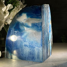 Blue Dyed Brazilian Agate Stone Bookends, 9.7 lbs & 5" tall #5151BL-041 - Brazil GemsBrazil GemsBlue Dyed Brazilian Agate Stone Bookends, 9.7 lbs & 5" tall #5151BL-041Bookends5151BL-041