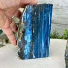 Blue Dyed Brazilian Agate Stone Bookends, 9.7 lbs & 5" tall #5151BL-041 - Brazil GemsBrazil GemsBlue Dyed Brazilian Agate Stone Bookends, 9.7 lbs & 5" tall #5151BL-041Bookends5151BL-041