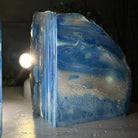 Blue Dyed Brazilian Agate Stone Bookends, 9.7 lbs & 5" tall #5151BL-041 - Brazil GemsBrazil GemsBlue Dyed Brazilian Agate Stone Bookends, 9.7 lbs & 5" tall #5151BL-041Bookends5151BL-041