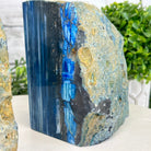 Blue Dyed Brazilian Agate Stone Bookends, 9.7 lbs & 5" tall #5151BL-041 - Brazil GemsBrazil GemsBlue Dyed Brazilian Agate Stone Bookends, 9.7 lbs & 5" tall #5151BL-041Bookends5151BL-041