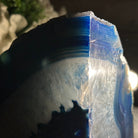 Blue Dyed Brazilian Agate Stone Bookends, 9.7 lbs & 5.5" tall #5151BL-035 - Brazil GemsBrazil GemsBlue Dyed Brazilian Agate Stone Bookends, 9.7 lbs & 5.5" tall #5151BL-035Bookends5151BL-035
