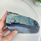 Blue Dyed Brazilian Agate Stone Bookends, 9.7 lbs & 5.5" tall #5151BL-035 - Brazil GemsBrazil GemsBlue Dyed Brazilian Agate Stone Bookends, 9.7 lbs & 5.5" tall #5151BL-035Bookends5151BL-035