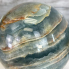 Blue Onyx Quartz Sphere on a Wood Stand, 9.9 lbs & 6.9" Tall #5635 - 0005 - Brazil GemsBrazil GemsBlue Onyx Quartz Sphere on a Wood Stand, 9.9 lbs & 6.9" Tall #5635 - 0005Spheres5635 - 0005