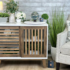 Blue Onyx Quartz Sphere on a Wood Stand, 9.9 lbs & 6.9" Tall #5635 - 0005 - Brazil GemsBrazil GemsBlue Onyx Quartz Sphere on a Wood Stand, 9.9 lbs & 6.9" Tall #5635 - 0005Spheres5635 - 0005