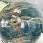 Blue Onyx Quartz Sphere on a Wood Stand, 9.9 lbs & 6.9" Tall #5635 - 0005 - Brazil GemsBrazil GemsBlue Onyx Quartz Sphere on a Wood Stand, 9.9 lbs & 6.9" Tall #5635 - 0005Spheres5635 - 0005