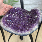 Brazilian Amethyst Geode Side Table, 31.1 lbs, 21.75" Tall #1384-0033 - Brazil GemsBrazil GemsBrazilian Amethyst Geode Side Table, 31.1 lbs, 21.75" Tall #1384-0033Tables: Side1384-0033
