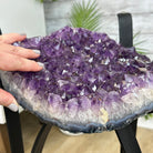 Brazilian Amethyst Geode Side Table, 31.1 lbs, 21.75" Tall #1384-0033 - Brazil GemsBrazil GemsBrazilian Amethyst Geode Side Table, 31.1 lbs, 21.75" Tall #1384-0033Tables: Side1384-0033
