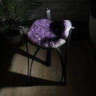 Brazilian Amethyst Geode Side Table, 31.1 lbs, 21.75" Tall #1384-0033 - Brazil GemsBrazil GemsBrazilian Amethyst Geode Side Table, 31.1 lbs, 21.75" Tall #1384-0033Tables: Side1384-0033