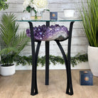Brazilian Amethyst Geode Side Table, 36 lbs, 21.9" Tall #1384 - 0039 - Brazil GemsBrazil GemsBrazilian Amethyst Geode Side Table, 36 lbs, 21.9" Tall #1384 - 0039Tables: Side1384 - 0039
