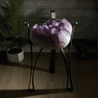 Brazilian Amethyst Geode Side Table, 39.6 lbs, 21.7" Tall #1384-0036 - Brazil GemsBrazil GemsBrazilian Amethyst Geode Side Table, 39.6 lbs, 21.7" Tall #1384-0036Tables: Side1384-0036