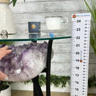 Brazilian Amethyst Geode Side Table, 39.6 lbs, 21.7" Tall #1384-0036 - Brazil GemsBrazil GemsBrazilian Amethyst Geode Side Table, 39.6 lbs, 21.7" Tall #1384-0036Tables: Side1384-0036