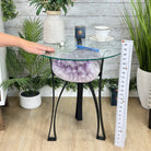 Brazilian Amethyst Geode Side Table, 39.6 lbs, 21.7" Tall #1384-0036 - Brazil GemsBrazil GemsBrazilian Amethyst Geode Side Table, 39.6 lbs, 21.7" Tall #1384-0036Tables: Side1384-0036