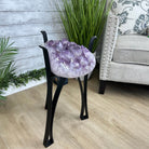 Brazilian Amethyst Geode Side Table, 39.6 lbs, 21.7" Tall #1384-0036 - Brazil GemsBrazil GemsBrazilian Amethyst Geode Side Table, 39.6 lbs, 21.7" Tall #1384-0036Tables: Side1384-0036