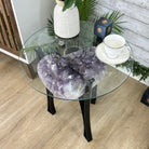 Brazilian Amethyst Geode Side Table, 39.6 lbs, 21.7" Tall #1384-0036 - Brazil GemsBrazil GemsBrazilian Amethyst Geode Side Table, 39.6 lbs, 21.7" Tall #1384-0036Tables: Side1384-0036