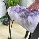 Brazilian Amethyst Geode Side Table, 39.6 lbs, 21.7" Tall #1384-0036 - Brazil GemsBrazil GemsBrazilian Amethyst Geode Side Table, 39.6 lbs, 21.7" Tall #1384-0036Tables: Side1384-0036