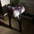 Brazilian Amethyst Geode Side Table, 39.6 lbs, 21.7" Tall #1384-0036 - Brazil GemsBrazil GemsBrazilian Amethyst Geode Side Table, 39.6 lbs, 21.7" Tall #1384-0036Tables: Side1384-0036