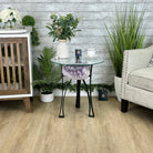 Brazilian Amethyst Geode Side Table, 39.6 lbs, 21.7" Tall #1384-0036 - Brazil GemsBrazil GemsBrazilian Amethyst Geode Side Table, 39.6 lbs, 21.7" Tall #1384-0036Tables: Side1384-0036