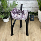 Brazilian Amethyst Geode Side Table, 57 lbs, 21.7" Tall #1384-0038 - Brazil GemsBrazil GemsBrazilian Amethyst Geode Side Table, 57 lbs, 21.7" Tall #1384-0038Tables: Side1384-0038