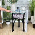 Brazilian Amethyst Geode Side Table, 57 lbs, 21.7" Tall #1384-0038 - Brazil GemsBrazil GemsBrazilian Amethyst Geode Side Table, 57 lbs, 21.7" Tall #1384-0038Tables: Side1384-0038