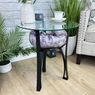 Brazilian Amethyst Geode Side Table, 57 lbs, 21.7" Tall #1384-0038 - Brazil GemsBrazil GemsBrazilian Amethyst Geode Side Table, 57 lbs, 21.7" Tall #1384-0038Tables: Side1384-0038