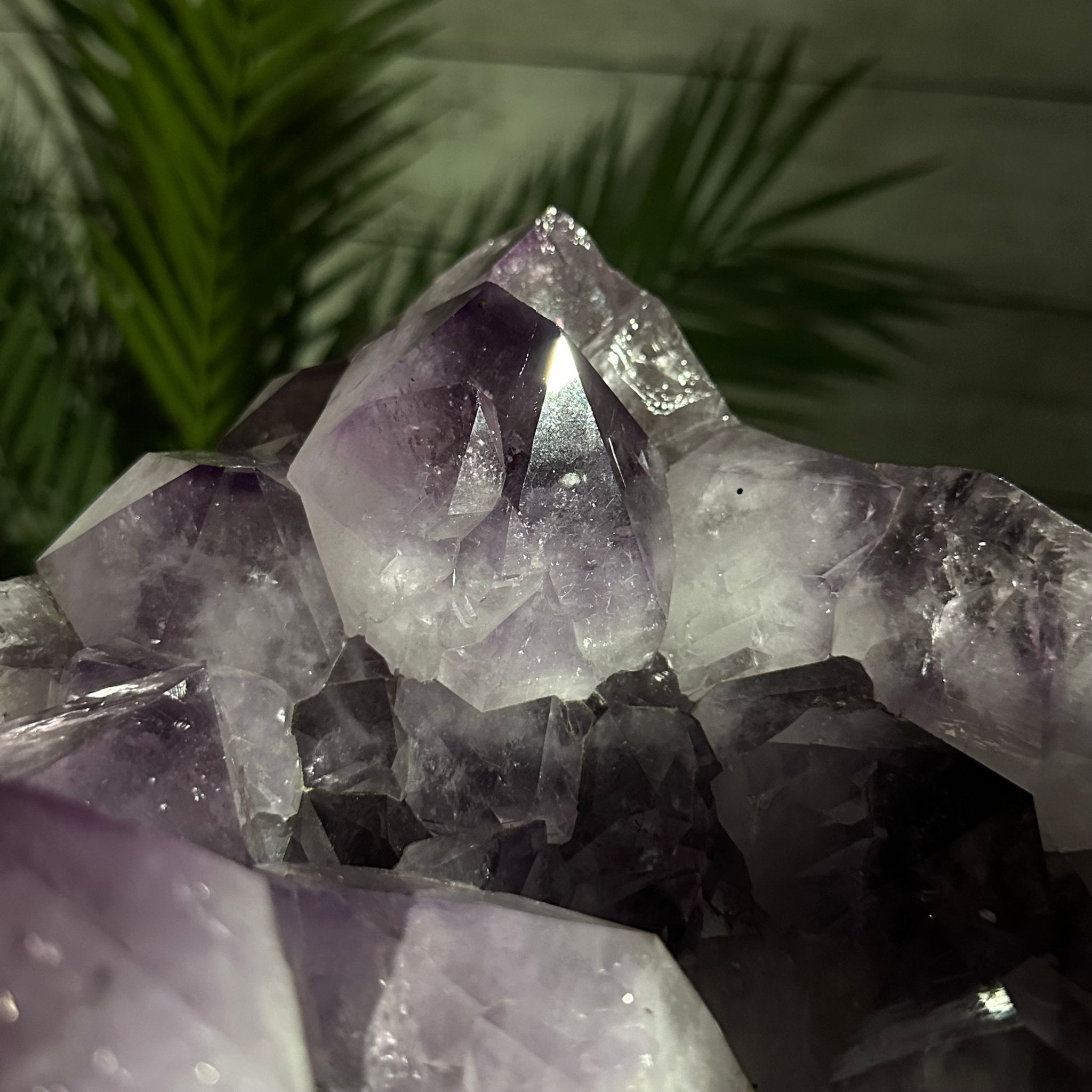 Brazilian Amethyst Geode Side Table, 57 lbs, 21.7" Tall #1384-0038 - Brazil GemsBrazil GemsBrazilian Amethyst Geode Side Table, 57 lbs, 21.7" Tall #1384-0038Tables: Side1384-0038