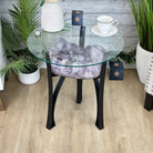 Brazilian Amethyst Geode Side Table, 57 lbs, 21.7" Tall #1384-0038 - Brazil GemsBrazil GemsBrazilian Amethyst Geode Side Table, 57 lbs, 21.7" Tall #1384-0038Tables: Side1384-0038