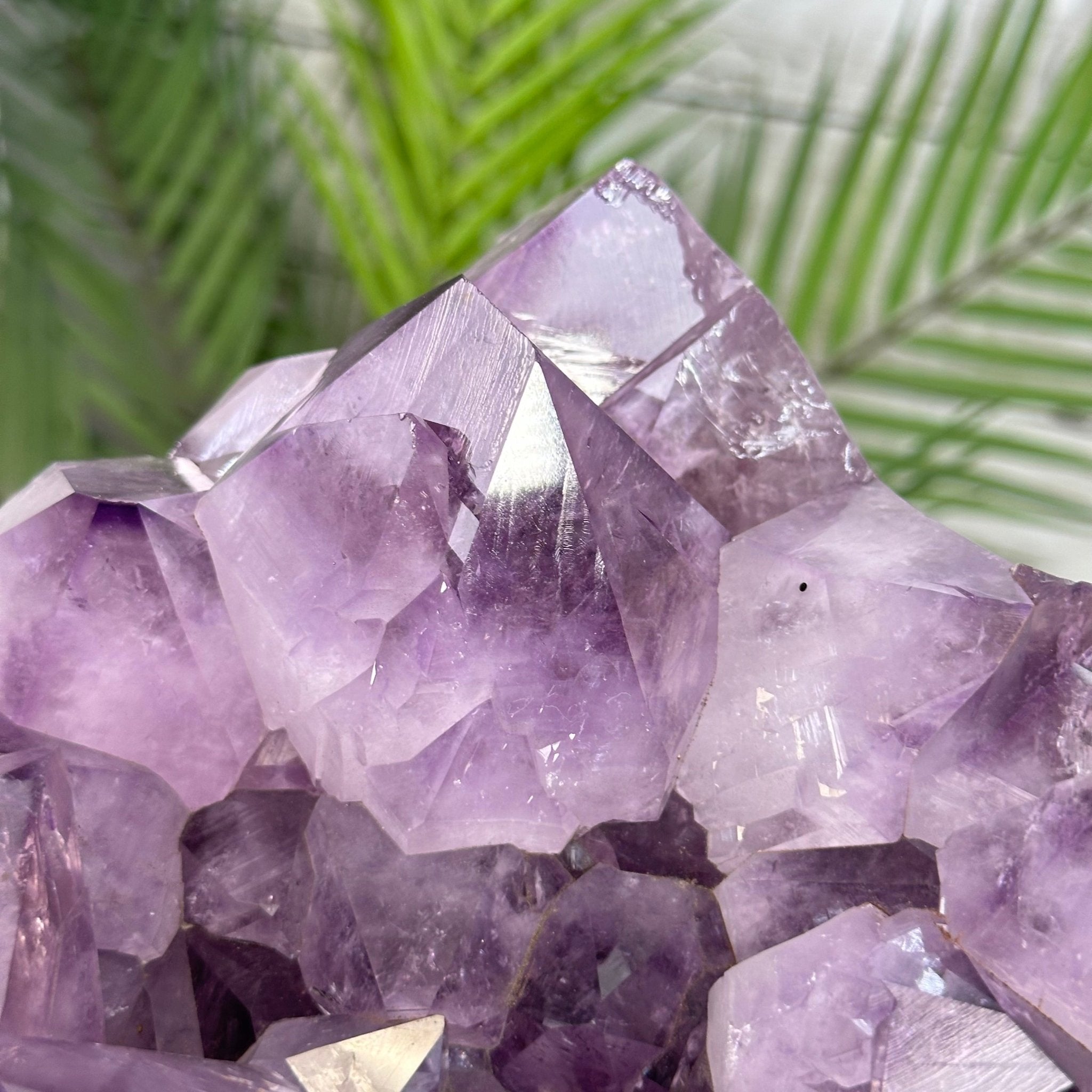 Brazilian Amethyst Geode Side Table, 57 lbs, 21.7" Tall #1384-0038 - Brazil GemsBrazil GemsBrazilian Amethyst Geode Side Table, 57 lbs, 21.7" Tall #1384-0038Tables: Side1384-0038