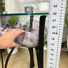Brazilian Amethyst Geode Side Table, 57 lbs, 21.7" Tall #1384-0038 - Brazil GemsBrazil GemsBrazilian Amethyst Geode Side Table, 57 lbs, 21.7" Tall #1384-0038Tables: Side1384-0038