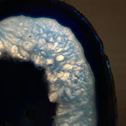 Brazilian Blue Agate Slice on a Metal Stand, 13" Tall #5055 - 0154 - Brazil GemsBrazil GemsBrazilian Blue Agate Slice on a Metal Stand, 13" Tall #5055 - 0154Slices on Fixed Bases5055 - 0154