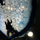 Brazilian Blue Agate Slice on a Metal Stand, 13.2" Tall #5055 - 0151 - Brazil GemsBrazil GemsBrazilian Blue Agate Slice on a Metal Stand, 13.2" Tall #5055 - 0151Slices on Fixed Bases5055 - 0151