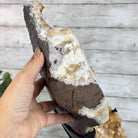 Brazilian Citrine Cluster on a Metal Stand, 37.5 lbs & 20.8" Tall #5496 - 0061 - Brazil GemsBrazil GemsBrazilian Citrine Cluster on a Metal Stand, 37.5 lbs & 20.8" Tall #5496 - 0061Clusters on Fixed Bases5496 - 0061