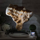 Brazilian Citrine Cluster on a Metal Stand, 37.5 lbs & 20.8" Tall #5496 - 0061 - Brazil GemsBrazil GemsBrazilian Citrine Cluster on a Metal Stand, 37.5 lbs & 20.8" Tall #5496 - 0061Clusters on Fixed Bases5496 - 0061