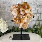 Brazilian Citrine Crystal Cluster, metal base, 14.1 lbs & 12.5" Tall Model #5496-0038 by Brazil Gems - Brazil GemsBrazil GemsBrazilian Citrine Crystal Cluster, metal base, 14.1 lbs & 12.5" Tall Model #5496-0038 by Brazil GemsClusters on Fixed Bases5496-0038