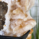 Brazilian Citrine Crystal Cluster, metal base, 14.1 lbs & 12.5" Tall Model #5496-0038 by Brazil Gems - Brazil GemsBrazil GemsBrazilian Citrine Crystal Cluster, metal base, 14.1 lbs & 12.5" Tall Model #5496-0038 by Brazil GemsClusters on Fixed Bases5496-0038