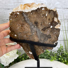 Brazilian Citrine Crystal Cluster, metal base, 14.1 lbs & 12.5" Tall Model #5496-0038 by Brazil Gems - Brazil GemsBrazil GemsBrazilian Citrine Crystal Cluster, metal base, 14.1 lbs & 12.5" Tall Model #5496-0038 by Brazil GemsClusters on Fixed Bases5496-0038