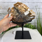 Brazilian Citrine Crystal Cluster, metal base, 14.6 lbs & 11.5" Tall Model #5496-0039 by Brazil Gems - Brazil GemsBrazil GemsBrazilian Citrine Crystal Cluster, metal base, 14.6 lbs & 11.5" Tall Model #5496-0039 by Brazil GemsClusters on Fixed Bases5496-0039