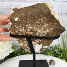 Brazilian Citrine Crystal Cluster, metal base, 17.4 lbs & 12" Tall Model #5496-0045 by Brazil Gems - Brazil GemsBrazil GemsBrazilian Citrine Crystal Cluster, metal base, 17.4 lbs & 12" Tall Model #5496-0045 by Brazil GemsClusters on Fixed Bases5496-0045