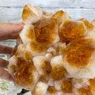 Brazilian Citrine Crystal Cluster, metal base, 17.4 lbs & 12" Tall Model #5496-0045 by Brazil Gems - Brazil GemsBrazil GemsBrazilian Citrine Crystal Cluster, metal base, 17.4 lbs & 12" Tall Model #5496-0045 by Brazil GemsClusters on Fixed Bases5496-0045