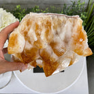 Brazilian Citrine Crystal Cluster, metal base, 17.4 lbs & 12" Tall Model #5496-0045 by Brazil Gems - Brazil GemsBrazil GemsBrazilian Citrine Crystal Cluster, metal base, 17.4 lbs & 12" Tall Model #5496-0045 by Brazil GemsClusters on Fixed Bases5496-0045