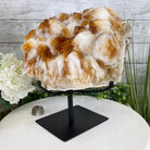 Brazilian Citrine Crystal Cluster, metal base, 21.6 lbs & 10.8" Tall Model #5496-0048 by Brazil Gems - Brazil GemsBrazil GemsBrazilian Citrine Crystal Cluster, metal base, 21.6 lbs & 10.8" Tall Model #5496-0048 by Brazil GemsClusters on Fixed Bases5496-0048