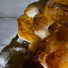 Brazilian Citrine Crystal Cluster, metal base, 26.2 lbs & 16.5" Tall Model #5496-0050 by Brazil Gems - Brazil GemsBrazil GemsBrazilian Citrine Crystal Cluster, metal base, 26.2 lbs & 16.5" Tall Model #5496-0050 by Brazil GemsClusters on Fixed Bases5496-0050