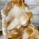 Brazilian Citrine Crystal Cluster, metal base, 7.3 lbs & 9.25" Tall Model #5496-0014 by Brazil Gems - Brazil GemsBrazil GemsBrazilian Citrine Crystal Cluster, metal base, 7.3 lbs & 9.25" Tall Model #5496-0014 by Brazil GemsClusters on Fixed Bases5496-0014