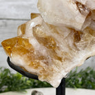 Brazilian Citrine Crystal Cluster, metal base, 7.3 lbs & 9.25" Tall Model #5496-0014 by Brazil Gems - Brazil GemsBrazil GemsBrazilian Citrine Crystal Cluster, metal base, 7.3 lbs & 9.25" Tall Model #5496-0014 by Brazil GemsClusters on Fixed Bases5496-0014