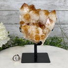 Brazilian Citrine Crystal Cluster, metal base, 7.3 lbs & 9.25" Tall Model #5496-0014 by Brazil Gems - Brazil GemsBrazil GemsBrazilian Citrine Crystal Cluster, metal base, 7.3 lbs & 9.25" Tall Model #5496-0014 by Brazil GemsClusters on Fixed Bases5496-0014